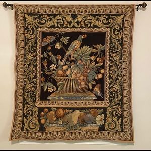 Floral/Botanical/Wildlife/Bird hand woven tapestry